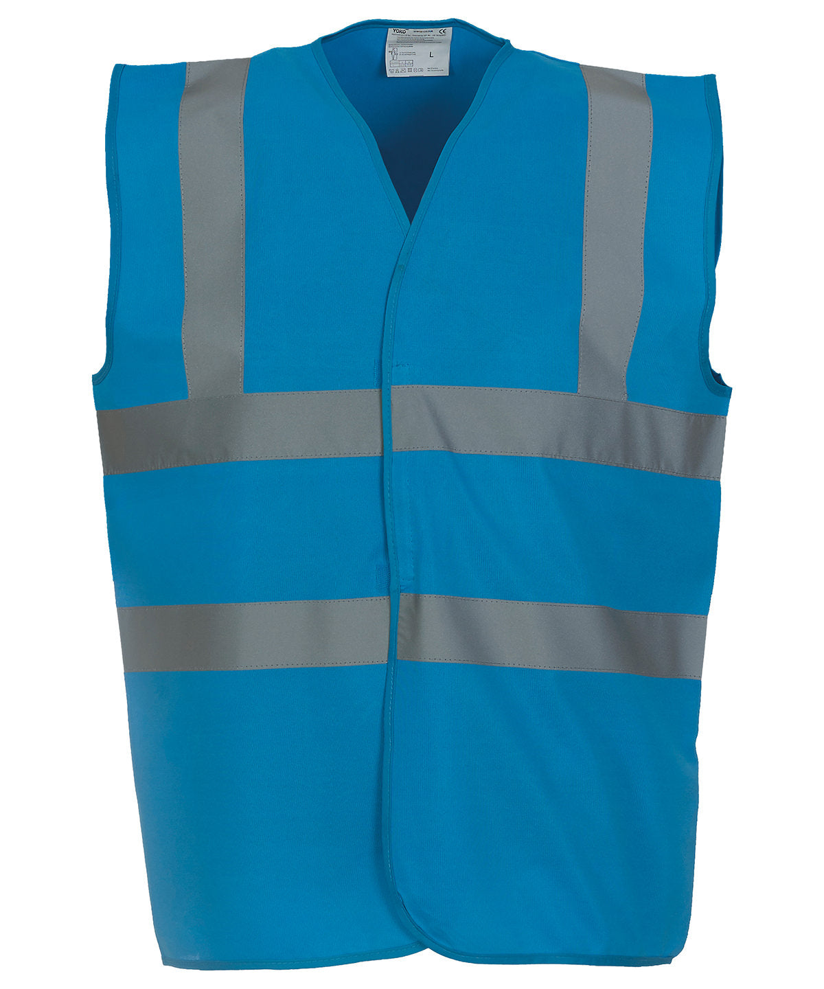 Yoko Hi-vis 2-band-and-braces Waistcoat (HVW100) - Sapphire