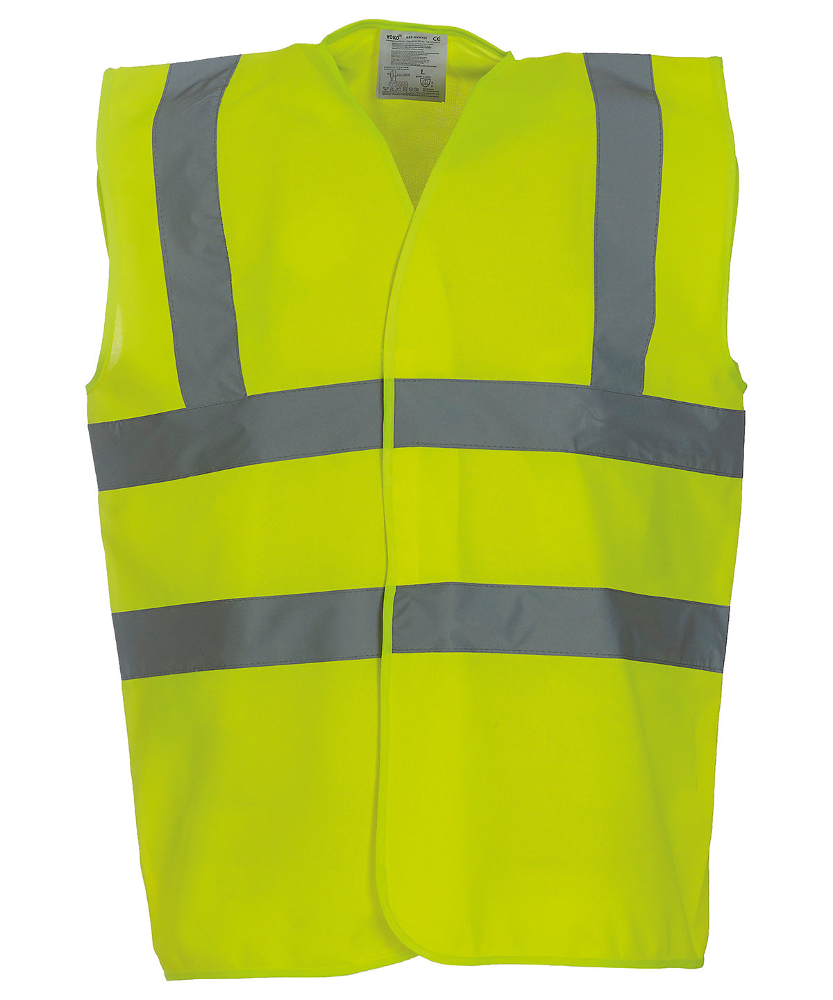 Yoko Hi-vis 2-band-and-braces Waistcoat (HVW100) - Yellow