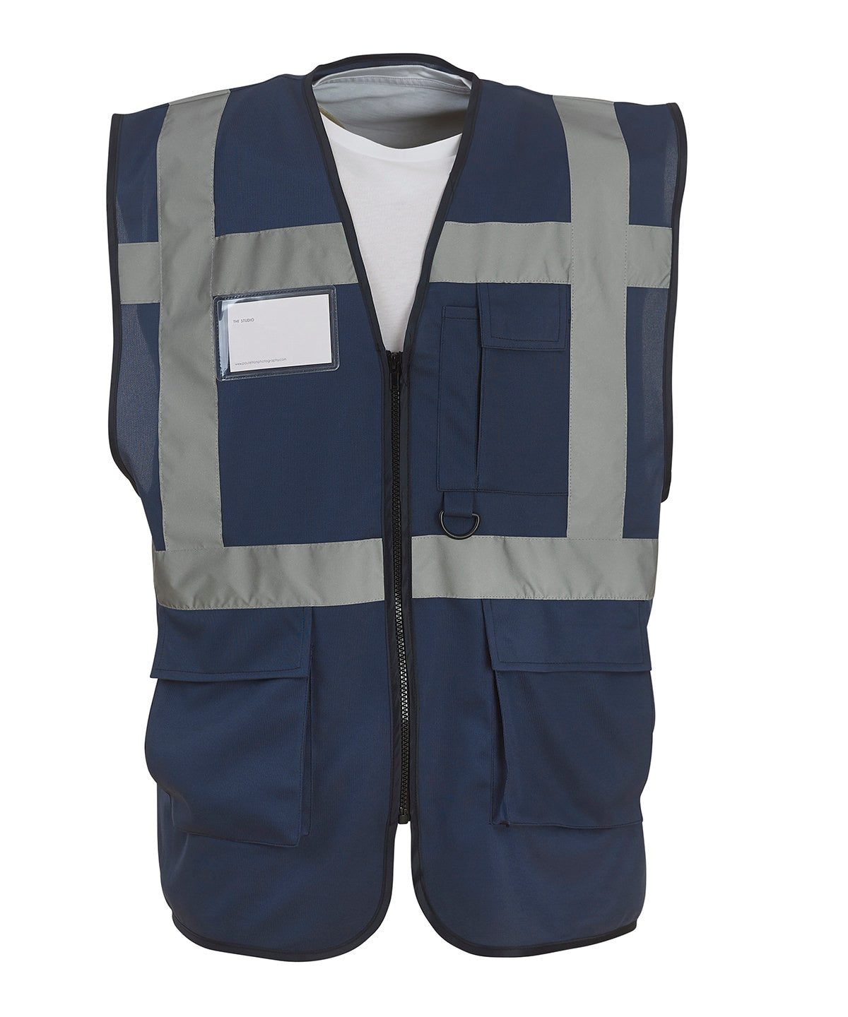 Yoko Multifunctional Executive Hi-vis Waistcoat (HVW801) - Navy