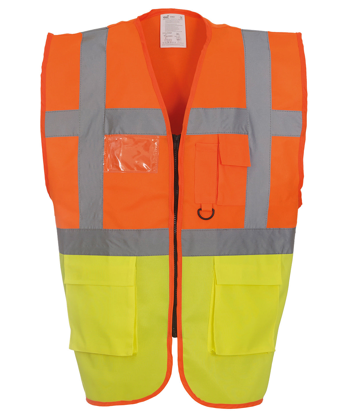 Yoko Multifunctional Executive Hi-vis Waistcoat (HVW801) - Orange/Yellow