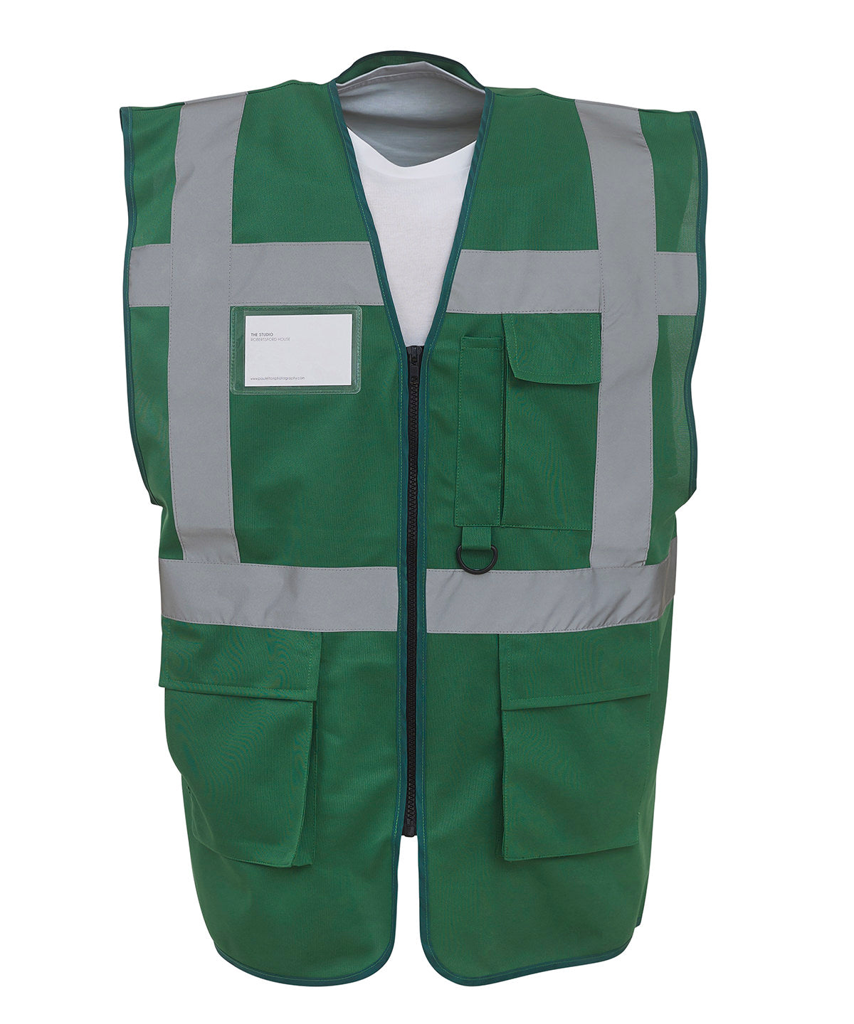 Yoko Multifunctional Executive Hi-vis Waistcoat (HVW801) - Paramedic Green
