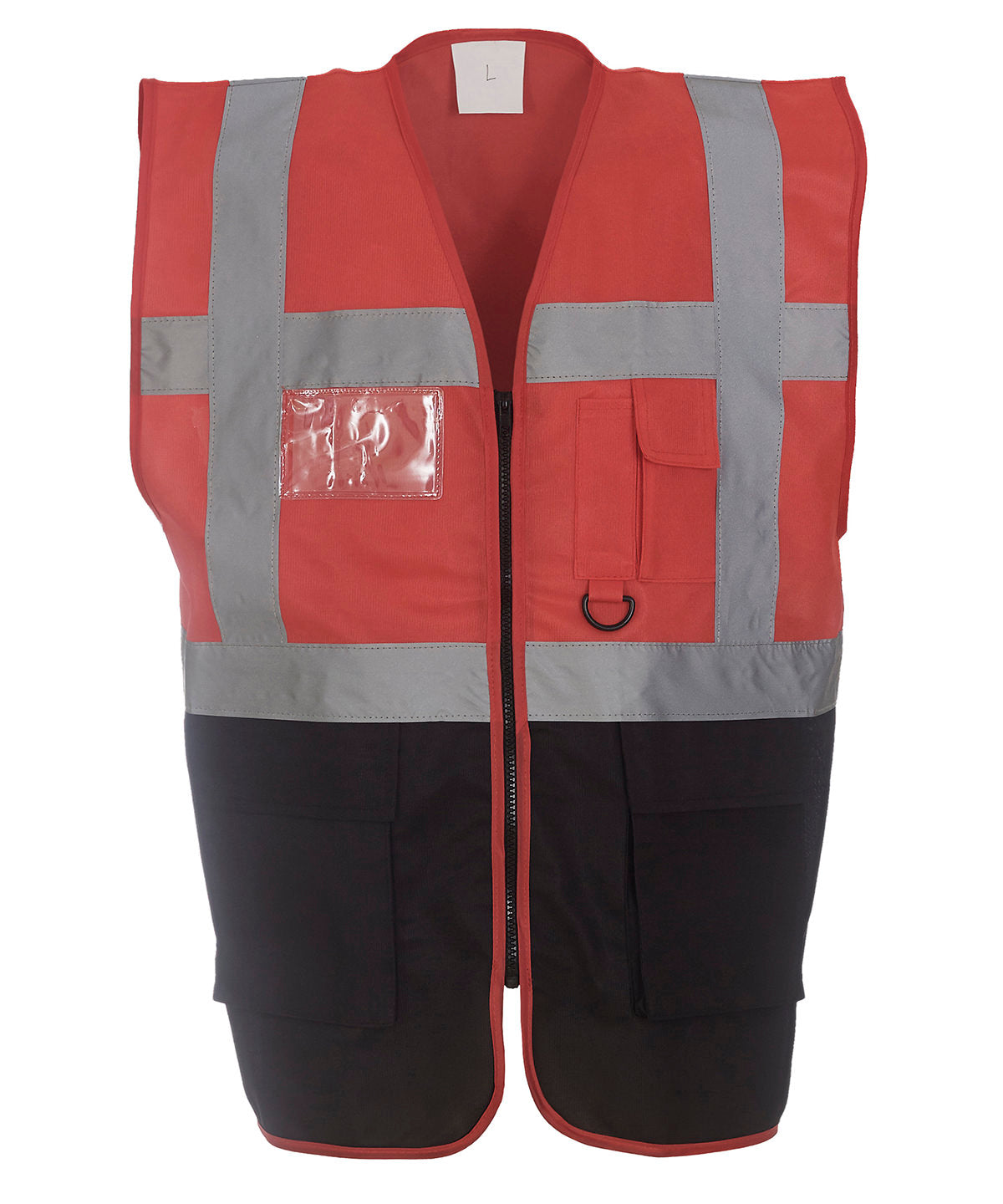 Yoko Multifunctional Executive Hi-vis Waistcoat (HVW801) - Red/Black