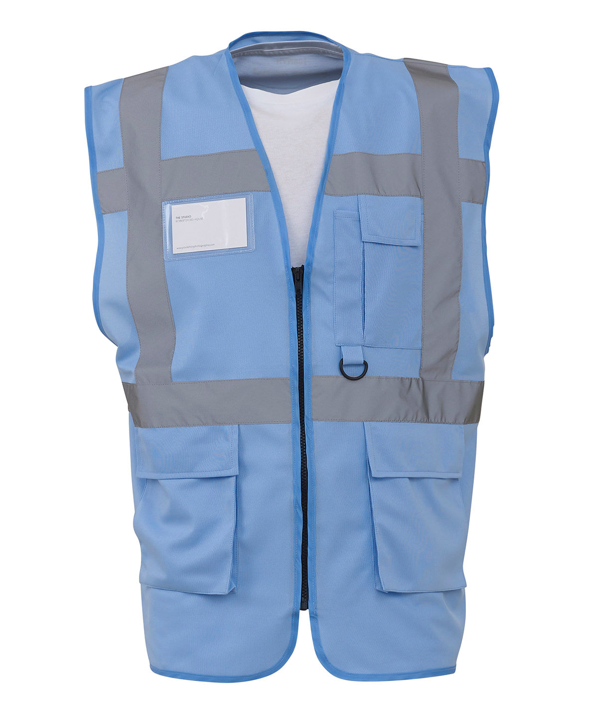 Yoko Multifunctional Executive Hi-vis Waistcoat (HVW801) - Sky