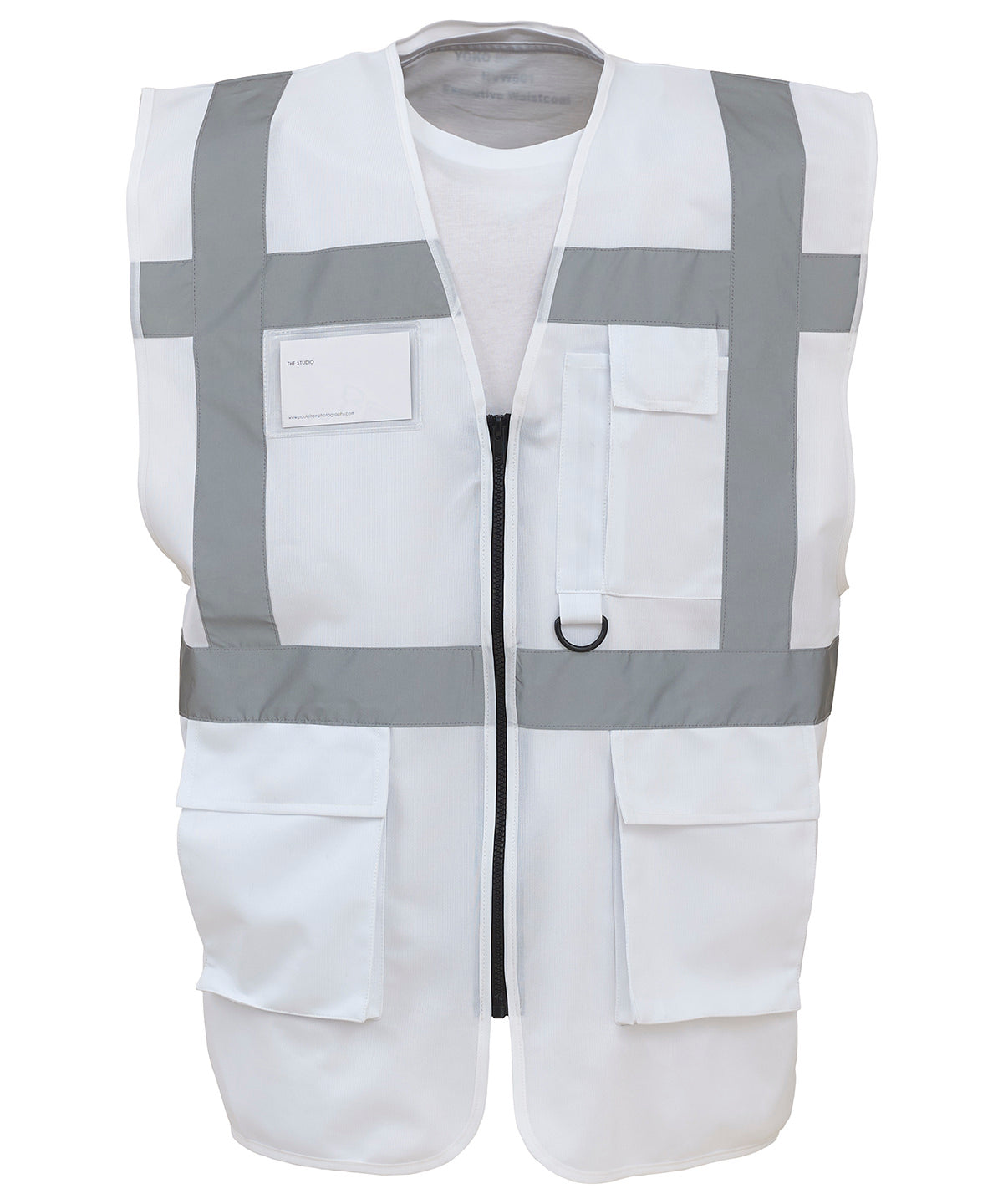 Yoko Multifunctional Executive Hi-vis Waistcoat (HVW801) - White