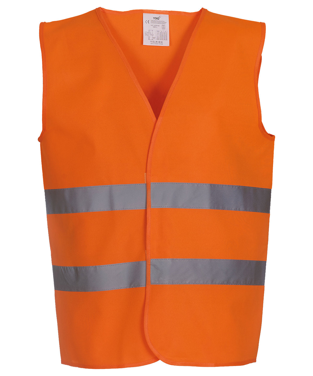 Yoko Hi-vis 2-band Waistcoat (HVW102) - Orange