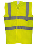 Yoko Top Cool Open Mesh 2-band-and-braces Waistcoat (HVW120) - Yellow
