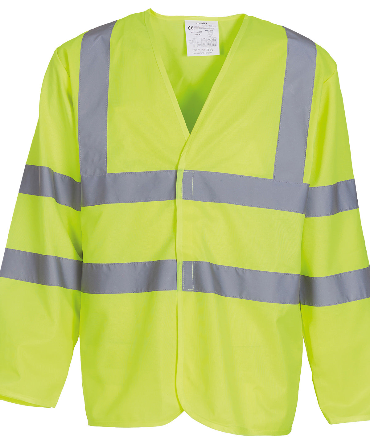 Yoko Hi-vis Long Sleeve Waistcoat (HVJ200) - Yellow