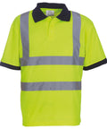 Yoko Hi-vis Short Sleeve Polo (HVJ210) - Yellow