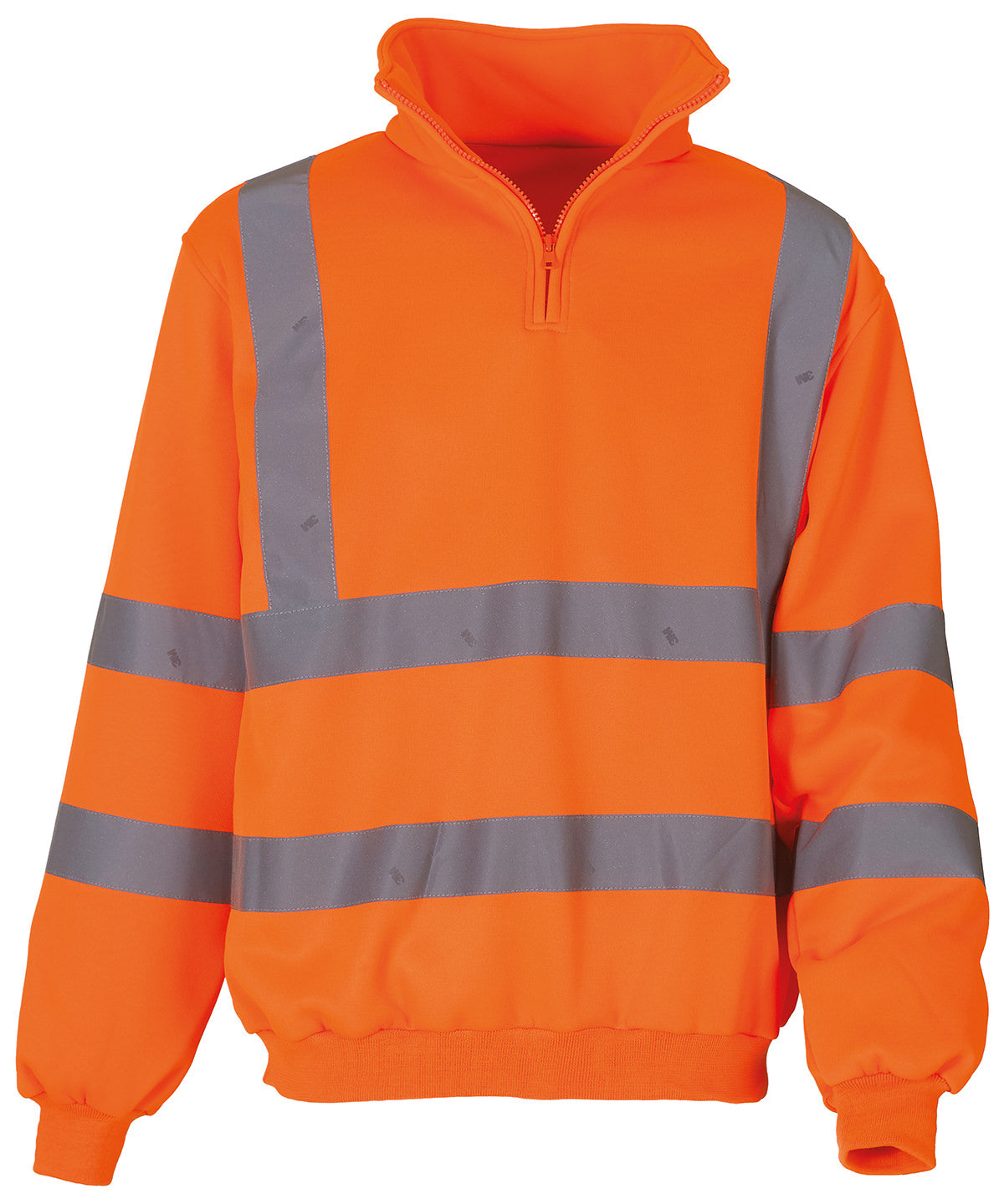 Yoko Hi-vis ¼ Zip Sweatshirt (HVK06) - Orange