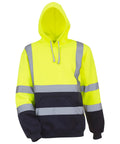 Yoko Hi-vis Pull-over Hoodie (HVK05) - Yellow/Navy
