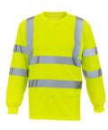 Yoko Hi-vis Long Sleeve T-shirt (HVJ420) - Yellow