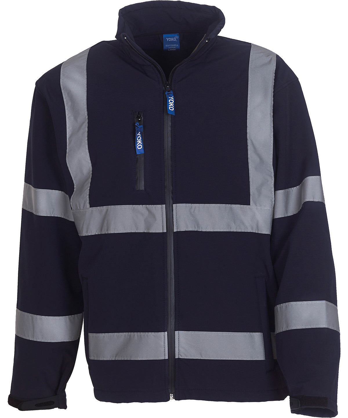 Yoko Hi-vis Softshell Jacket (HVK09) - Navy