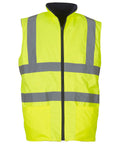 Yoko Hi-vis Reversible Fleece Bodywarmer (HV008F) - Yellow
