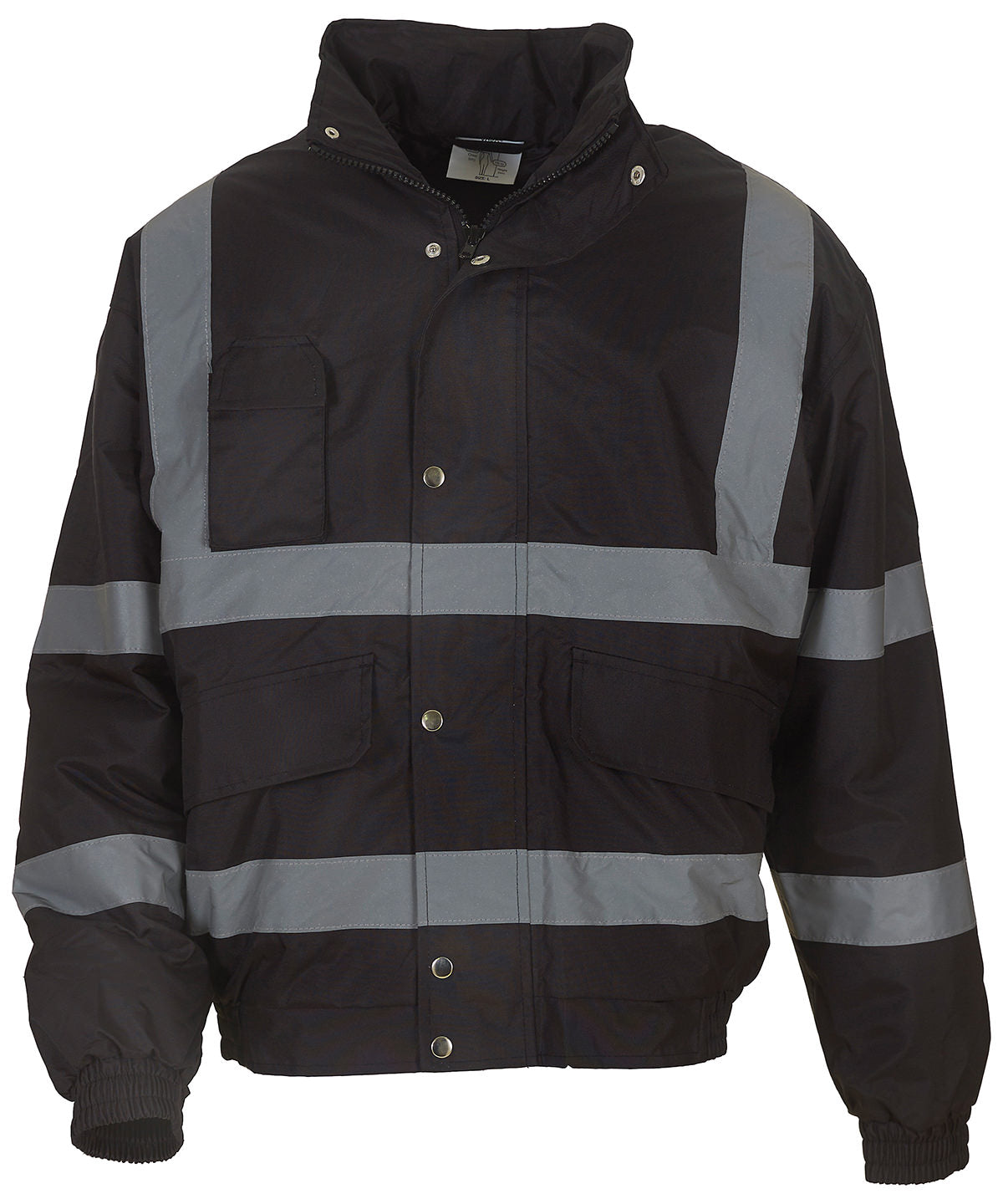 Yoko Hi-vis Classic Bomber Jacket (HVP211) - Black