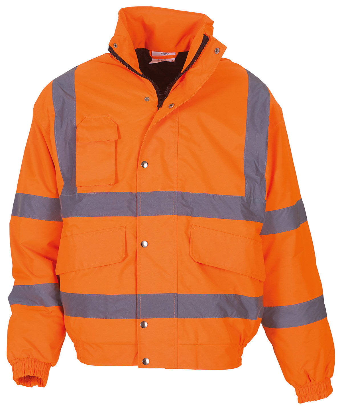 Yoko Hi-vis Classic Bomber Jacket (HVP211) - Orange