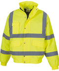 Yoko Hi-vis Classic Bomber Jacket (HVP211) - Yellow