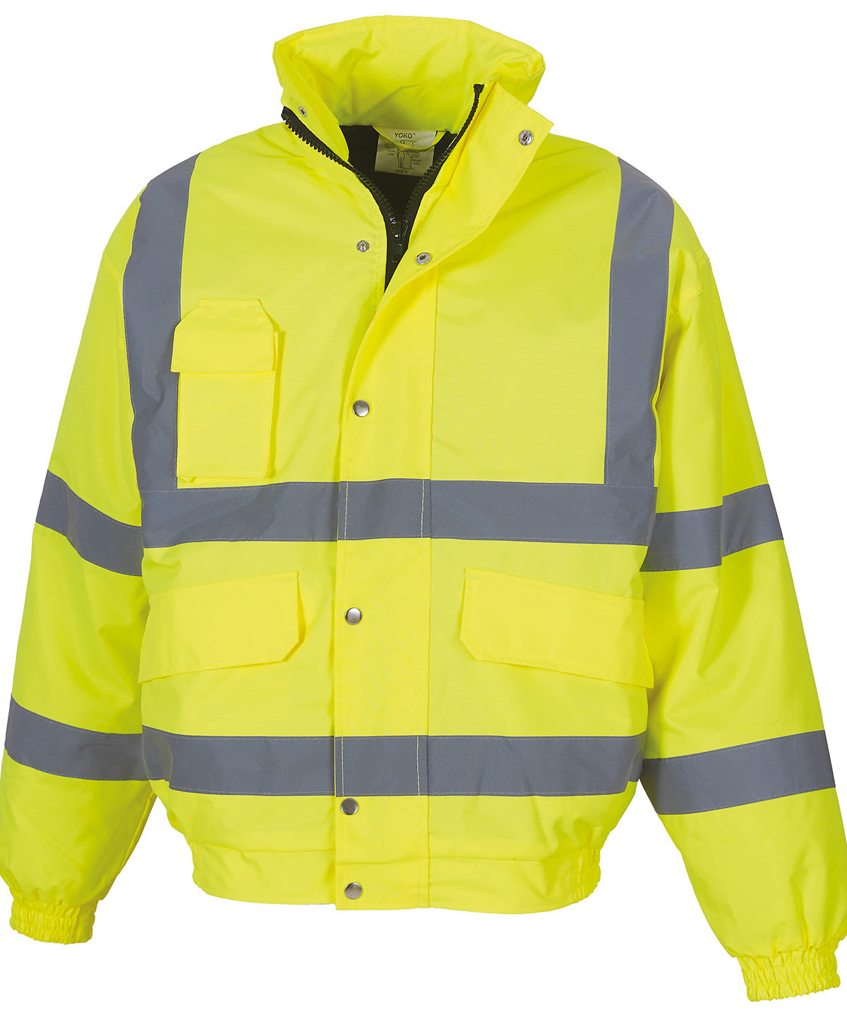 Yoko Hi-vis Classic Bomber Jacket (HVP211) - Yellow