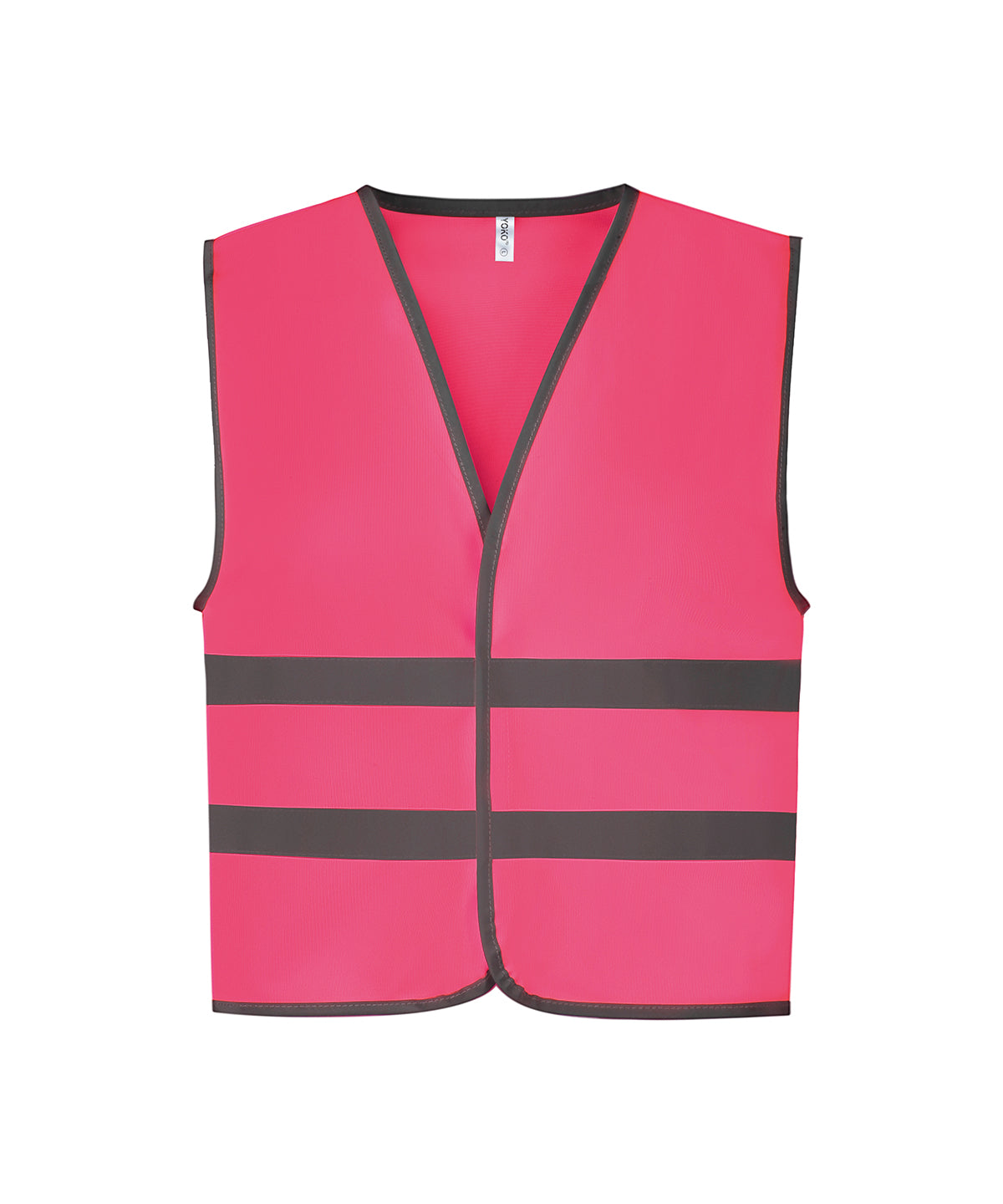 Yoko Hi-vis Reflective Border Kids Waistcoat (HVW102CH) - Fluo Pink