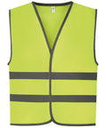 Yoko Hi-vis Reflective Border Kids Waistcoat (HVW102CH) - Yellow