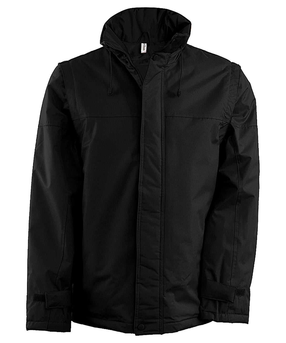 Kariban Detachable-sleeved Blouson Jacket - Black/Black
