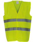 Yoko Hi-vis 2-band Waistcoat (HVW102) - Yellow