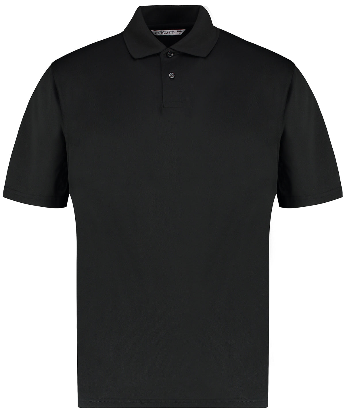 Kustom Kit Regular Fit Superwash® 60° Piqué Polo With Cooltex® Plus - Black
