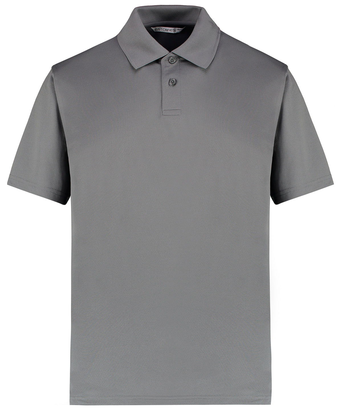 Kustom Kit Regular Fit Superwash® 60° Piqué Polo With Cooltex® Plus - Charcoal
