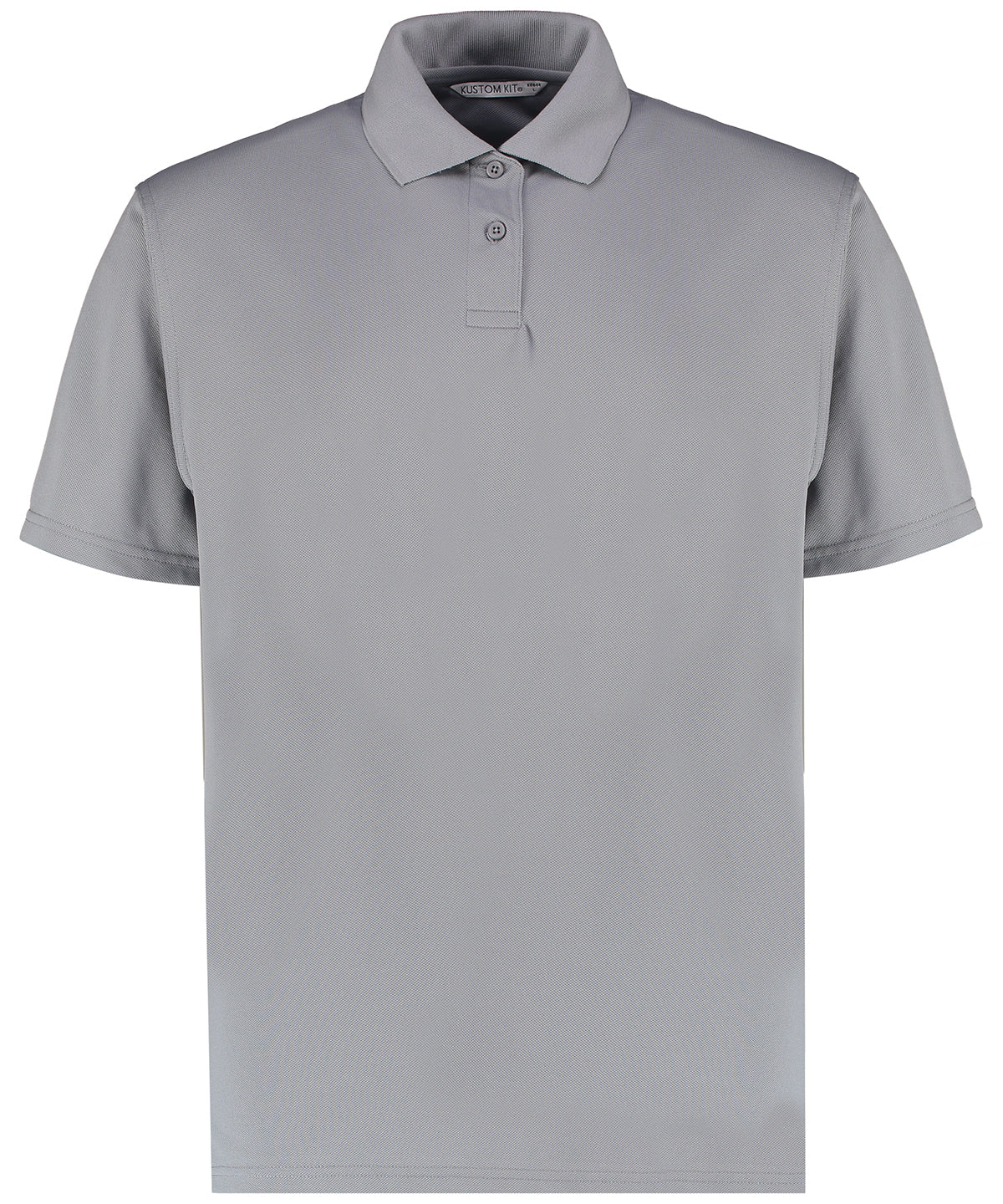 Kustom Kit Regular Fit Superwash® 60° Piqué Polo With Cooltex® Plus - Heather Grey Solid