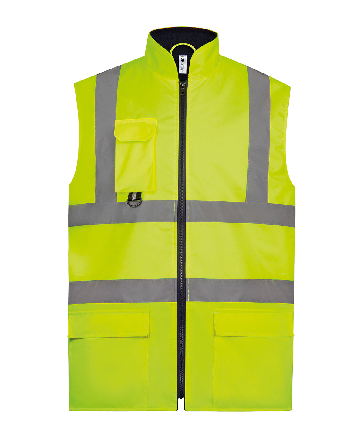 Yoko Hi-vis Padded Bodywarmer (HV005) - Yellow