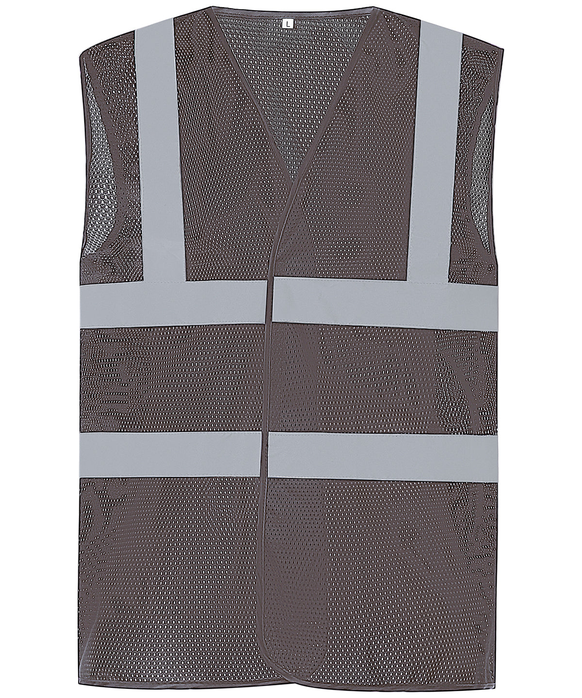Yoko Top Cool Open Mesh 2-band-and-braces Waistcoat (HVW120) - Grey