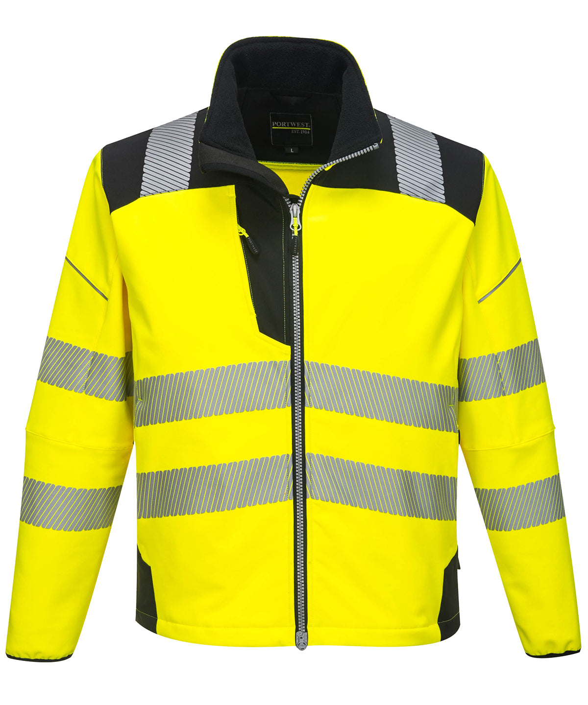 Portwest PW3 Hi-vis Softshell Jacket (T402) - Yellow/Black