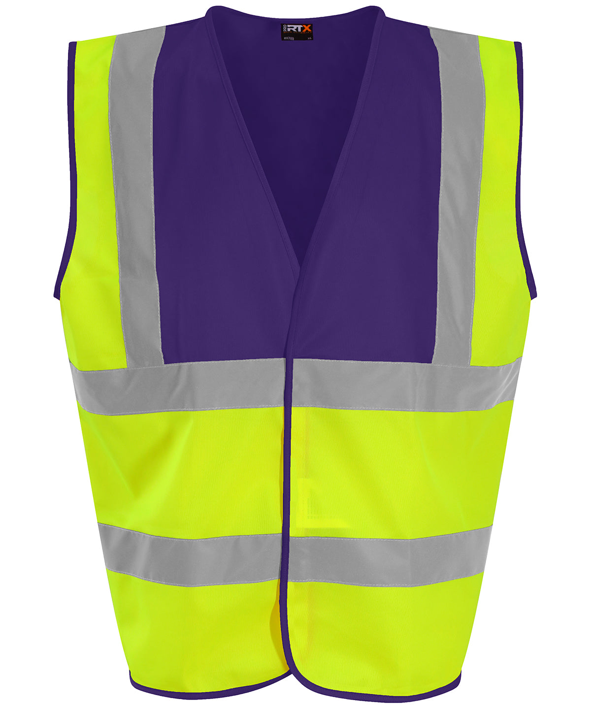 Pro RTX High Visibility Waistcoat - HV Yellow/Purple
