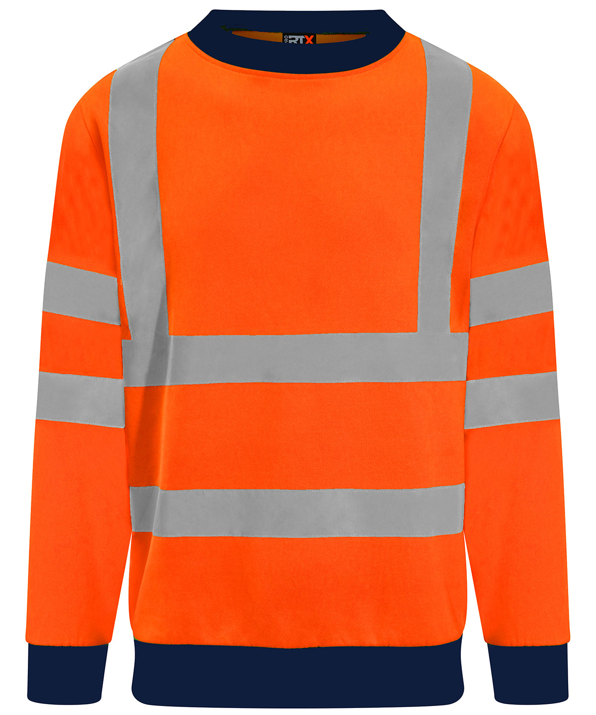 Pro RTX High Visibility High Visibility Sweatshirt - HV Orange/Navy