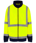 Pro RTX High Visibility High Visibility Full-zip Fleece - HV Yellow/Navy