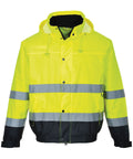 Portwest Hi-vis Bomber Jacket (S463/S226) - Hi-Vis Yellow/Navy