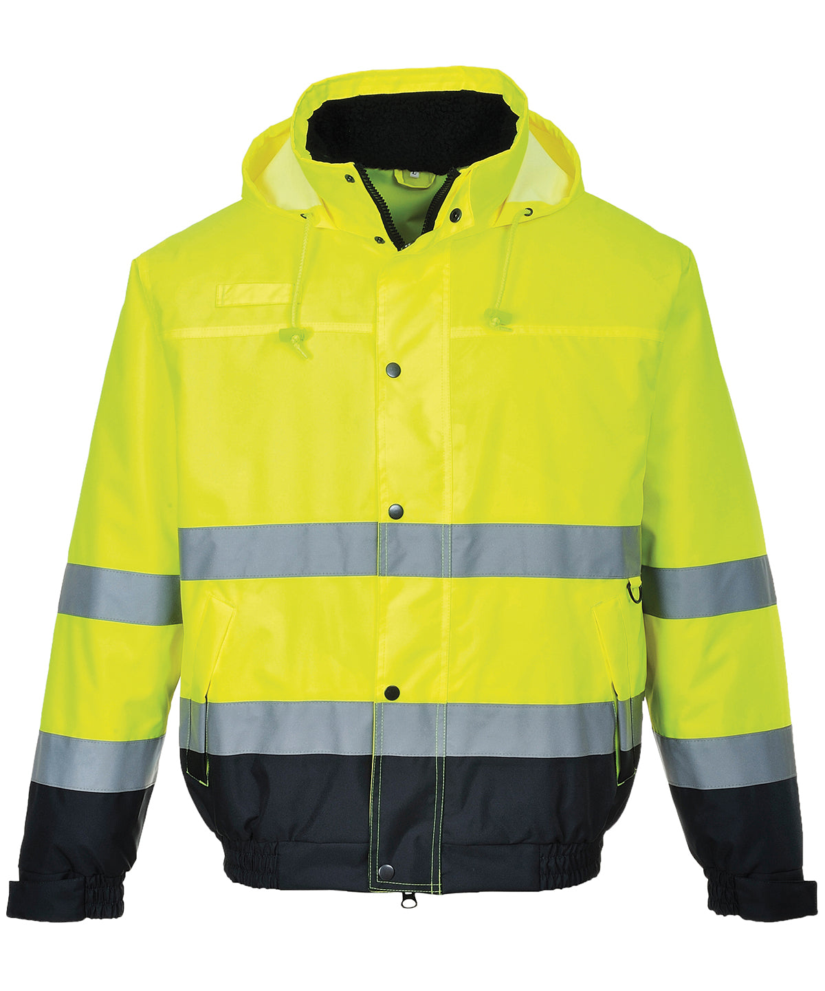Portwest Hi-vis Bomber Jacket (S463/S226) - Hi-Vis Yellow/Navy