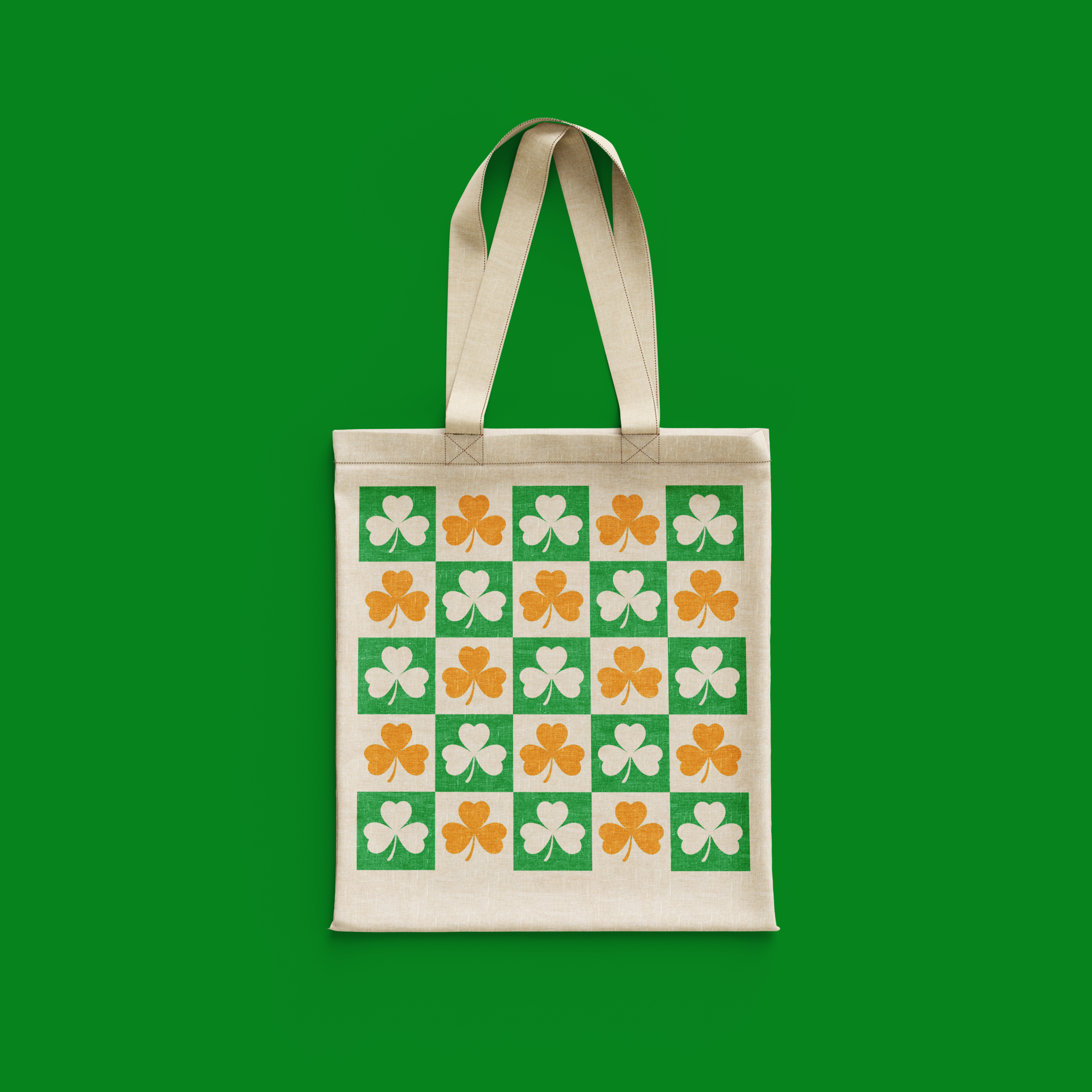 Shamrock Checkerboard Totebag