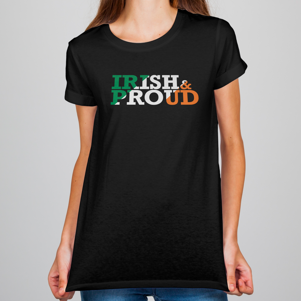 "Irish & Proud" - Tri-colour Block Letter Edition
