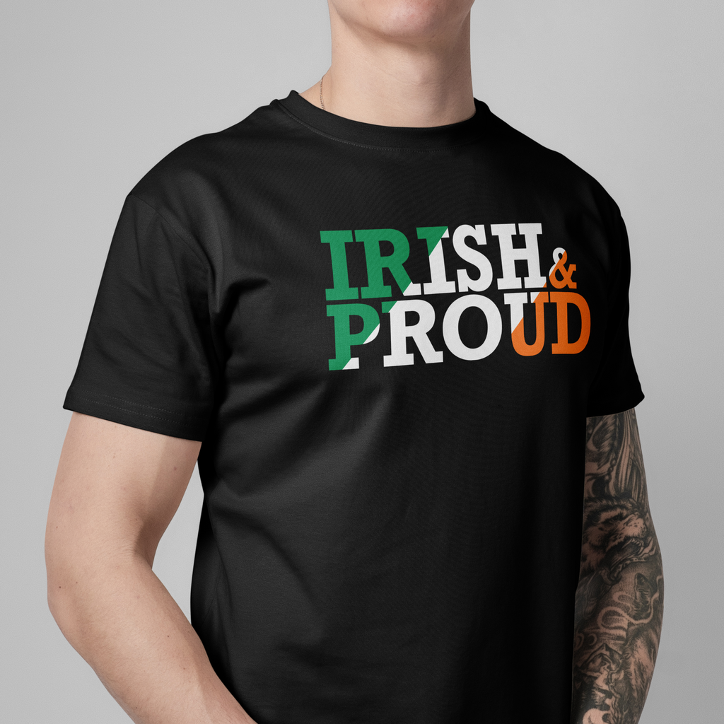 "Irish & Proud" - Tri-colour Block Letter Edition