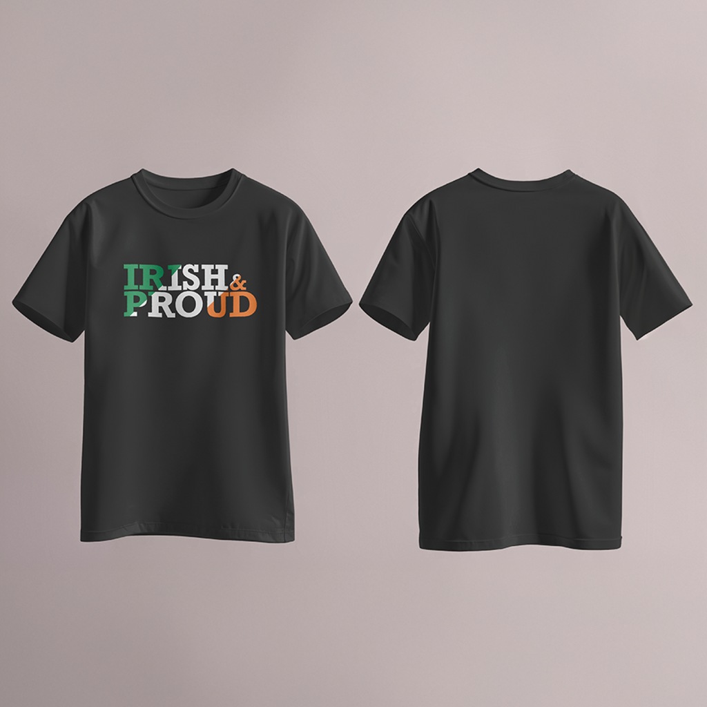 "Irish & Proud" - Tri-colour Block Letter Edition