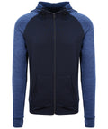AWDis Just Cool Cool Contrast Zoodie - Navy/Navy Melange