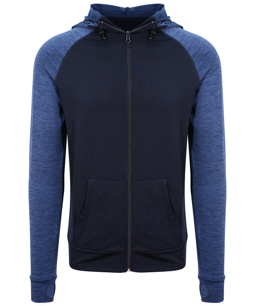 AWDis Just Cool Cool Contrast Zoodie - Navy/Navy Melange