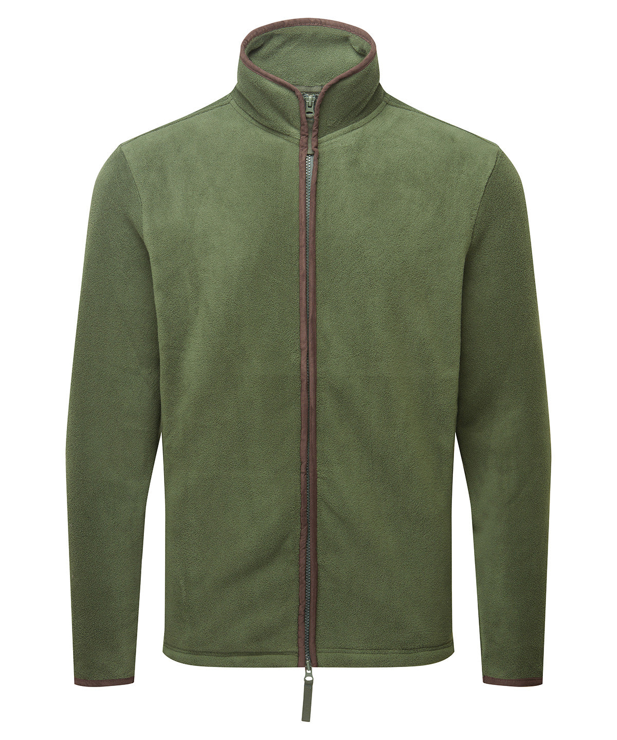 Premier Artisan Fleece Jacket - Moss Green/Brown