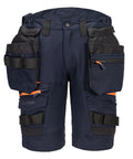 Portwest DX4 Detachable Holster Pocket Shorts (DX444) - Navy