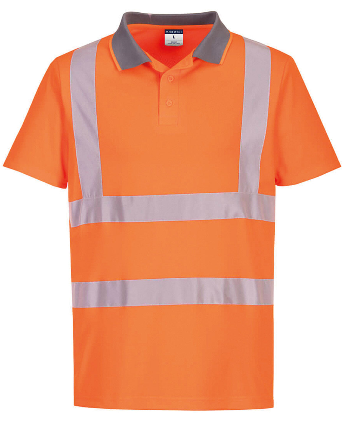 Portwest Eco Hi-vis Short Sleeve Polo (EC10) - Orange