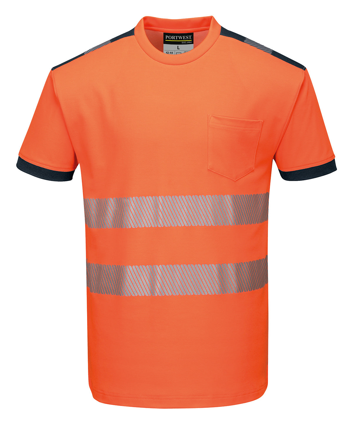 Portwest PW3 Hi-vis T-shirt (T181) - Orange/Black