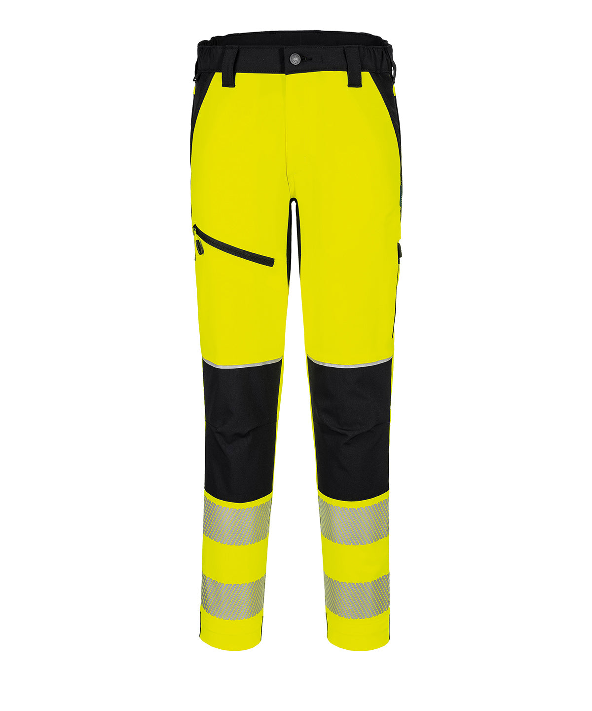 Portwest PW3 Hi-vis Stretch Trousers (T140) - Yellow/Black
