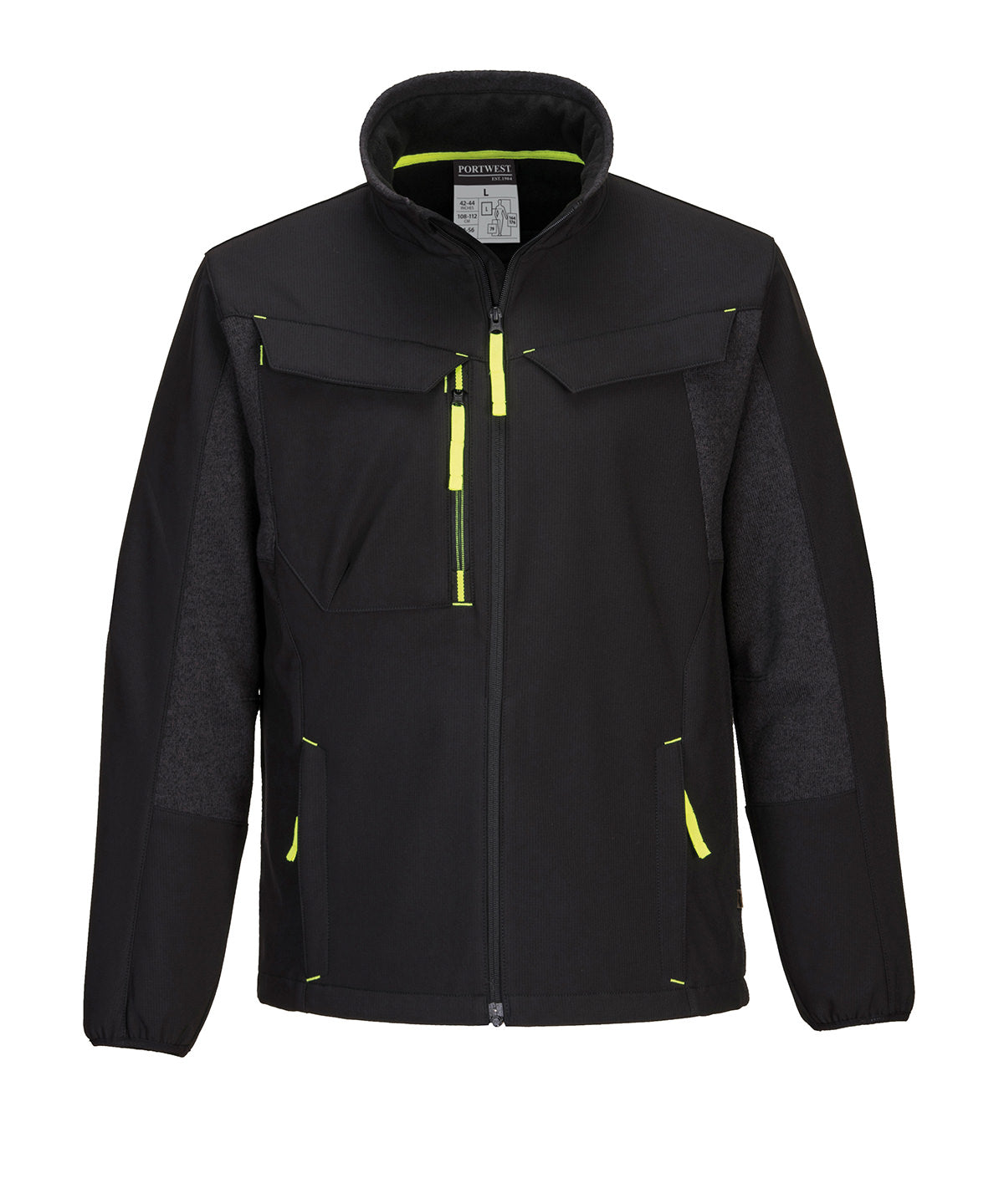 Portwest WX3 Eco Hybrid Softshell Jacket (2L) (T753) - Black