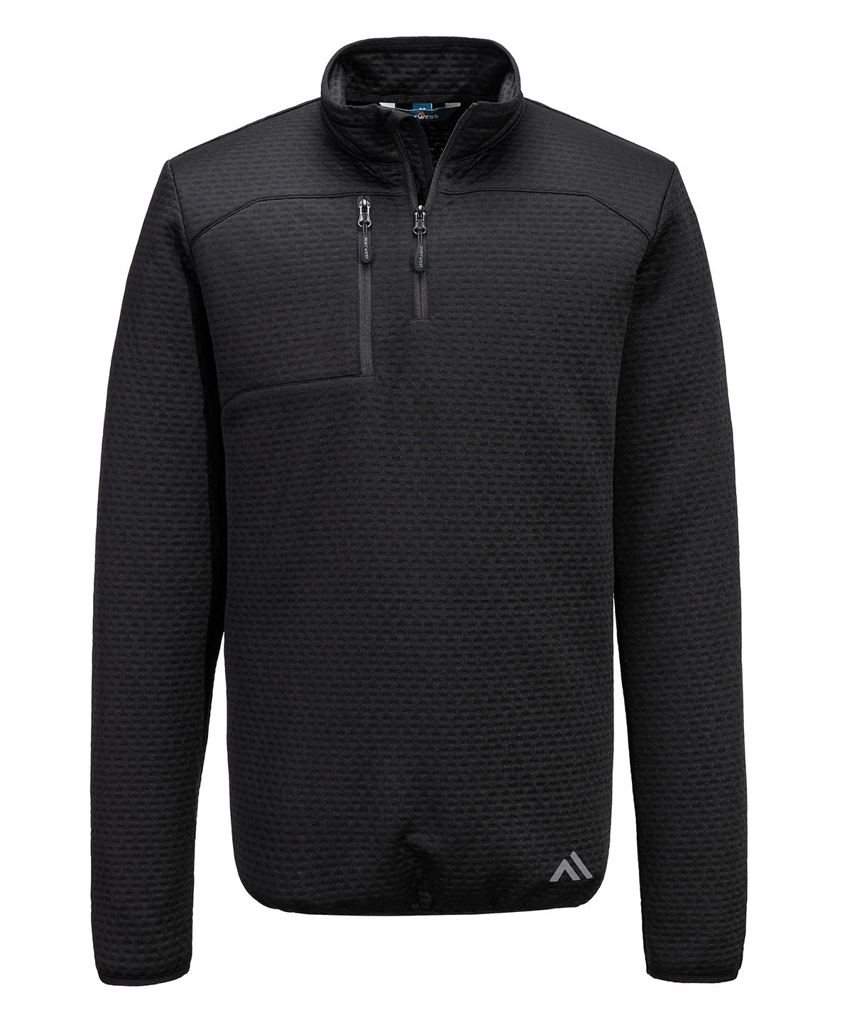 Portwest KX3 Sport Textured ¼-zip Sweatshirt (KX376) - Black