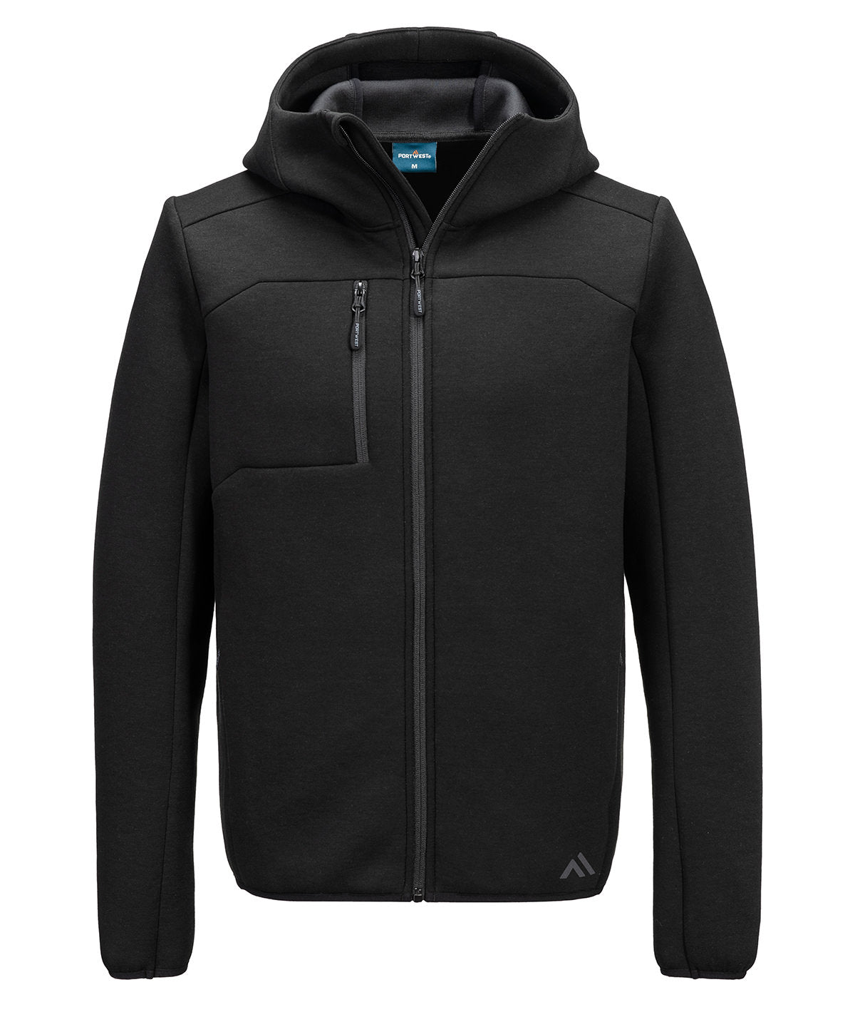 Portwest KX3 Sport Zip Hooded Sweater (KX372) - Black
